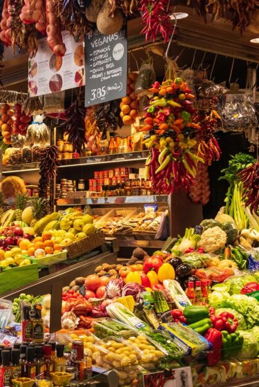 Europa vlees, groente en fruit